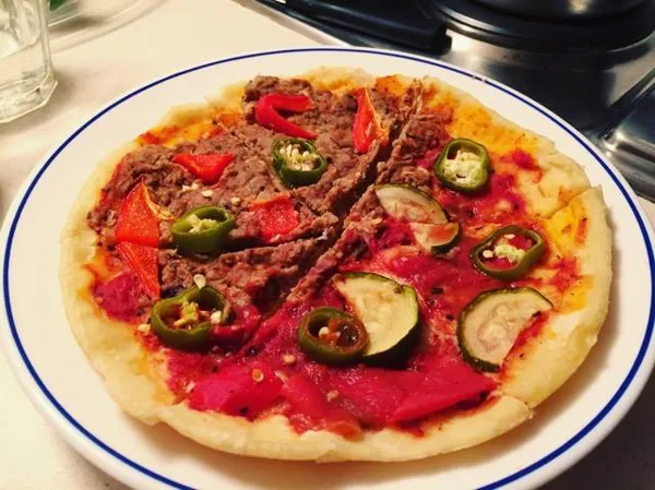 Homemade mini pizza